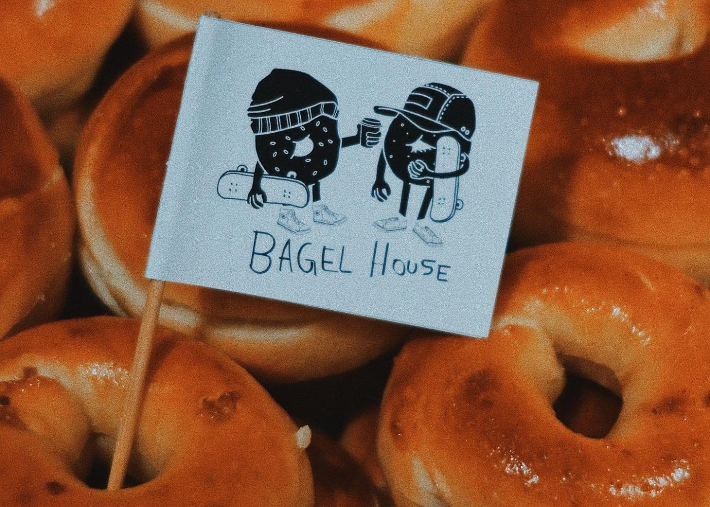 Buy fresh bread at Two Men Bagel House