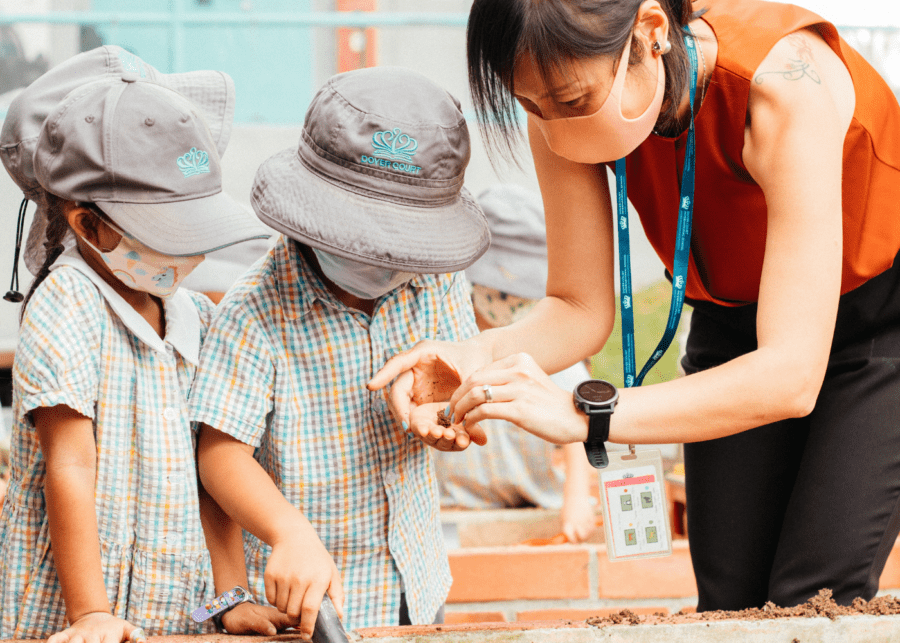 Students at Dover Court International School
