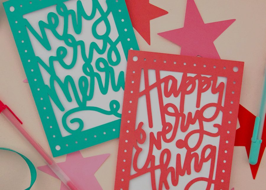 Paper cut Christmas cards | DIY Christmas cards for kids