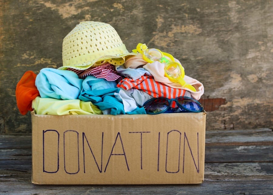 donation box pre-loved items