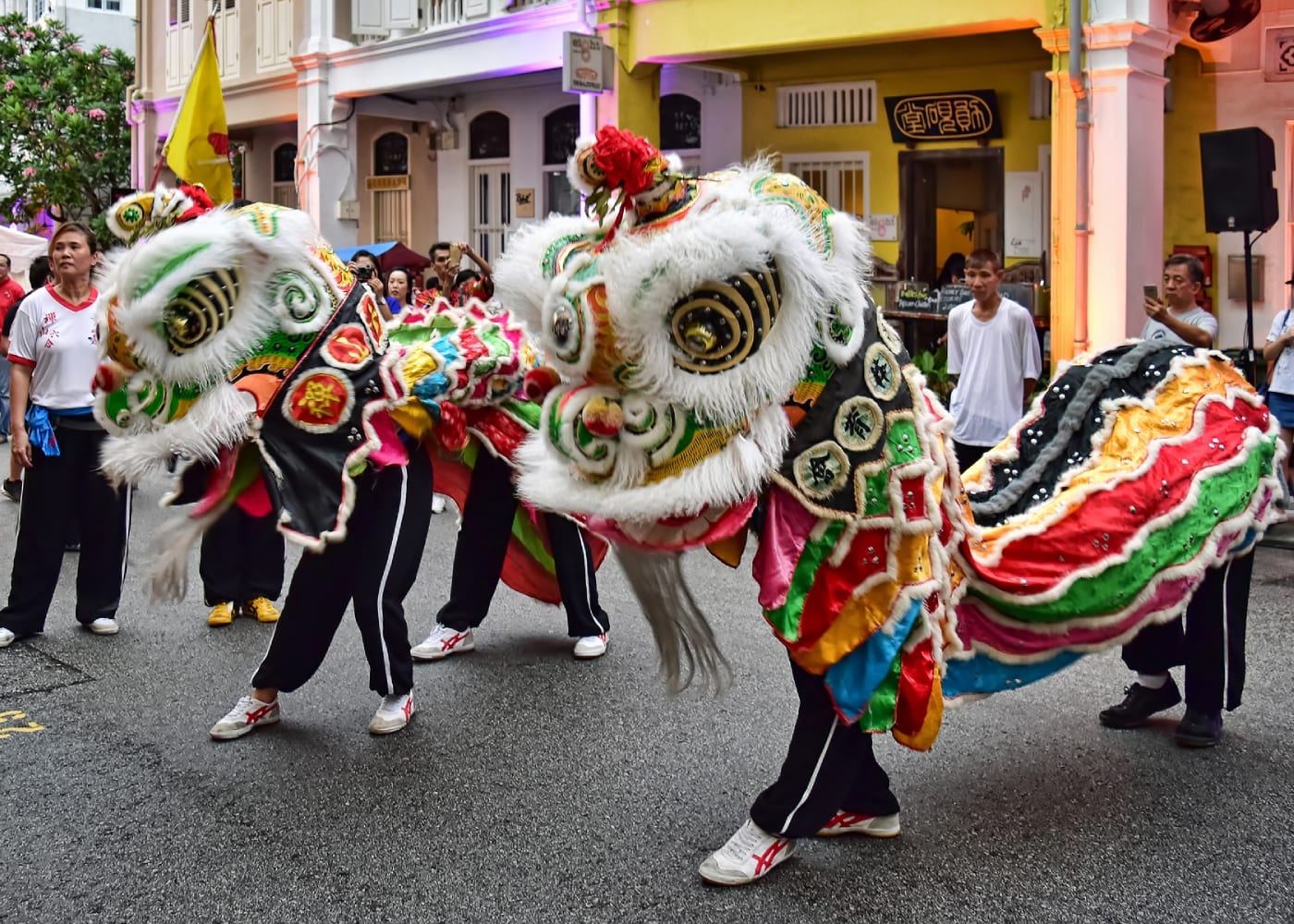 Lion dancing
