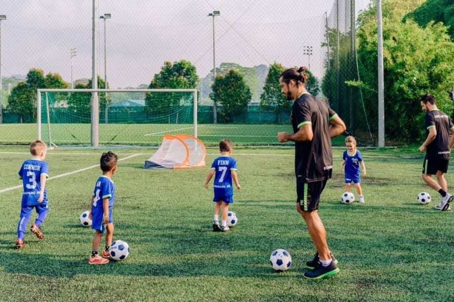 Coach Leo football clubs for kids in Singapore