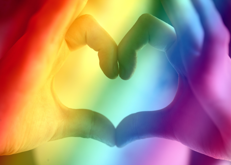 LGBTQ rainbow love heart Singapore