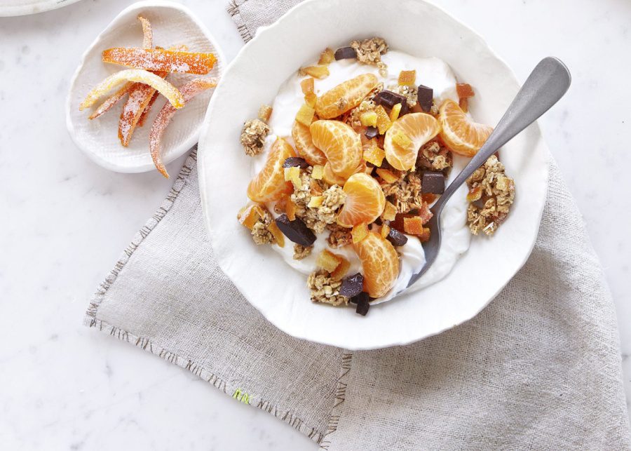 Candied orange peel granola | Breakfast in bed recipes for Mother's Day