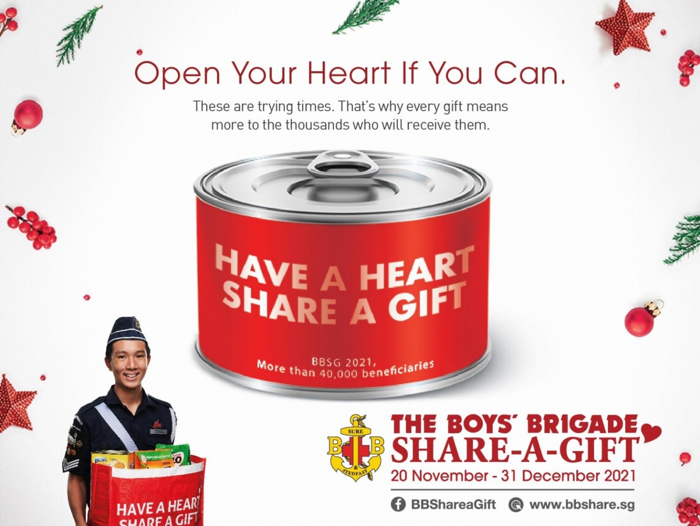 The Boys’ Brigade Share-a-Gift 2021 – Delivery of vouchers and food hampers to beneficiaries