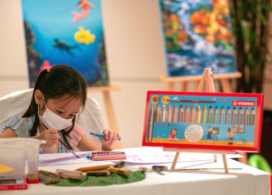 shangri-la family playcation wellness camp art jamming