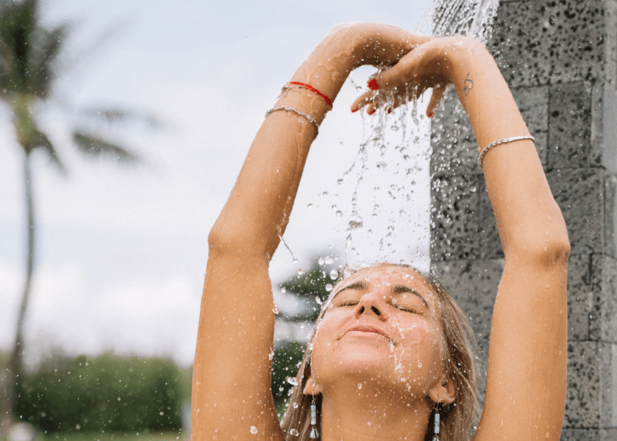 Shower water Save water Singapore