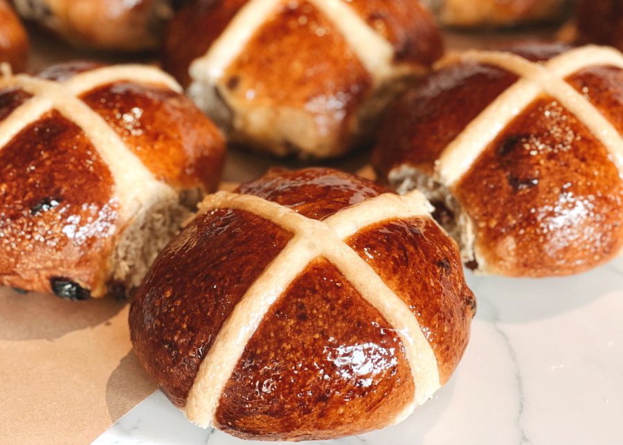 Hot cross buns from Da Paolo Gastronomia for Easter 2022 in Singapore