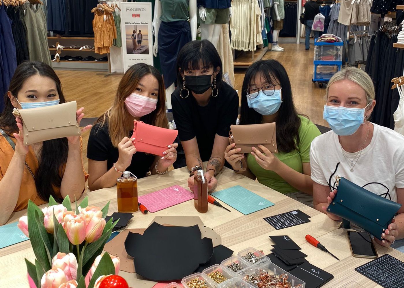 Anastasia Raine leather bag workshop