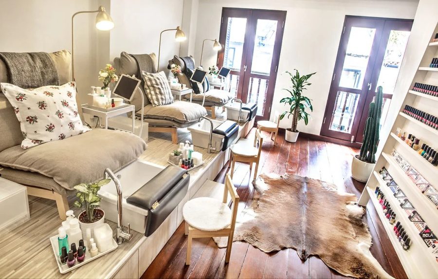 mother daughter manicure the nail social