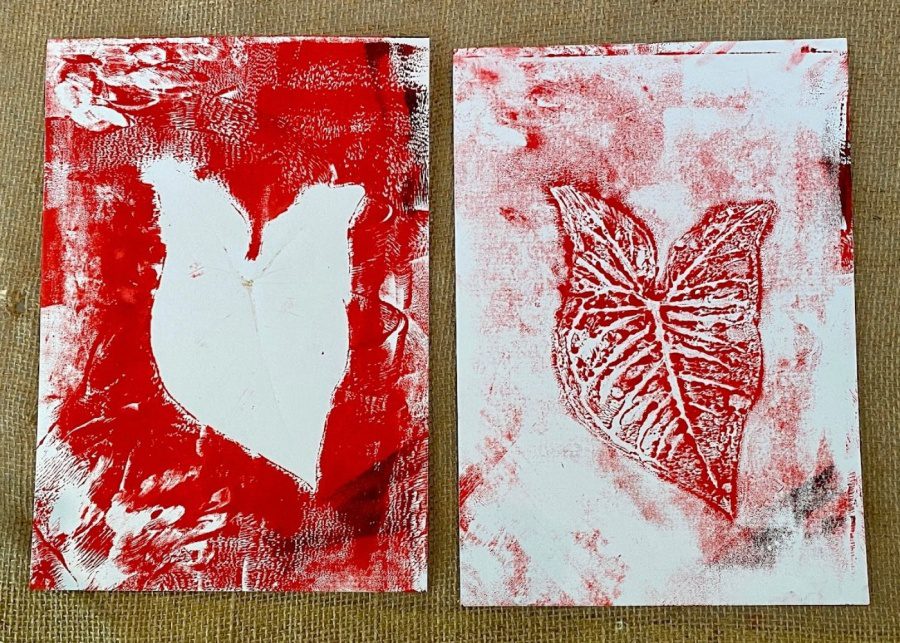 blue house discover programme art monoprinting