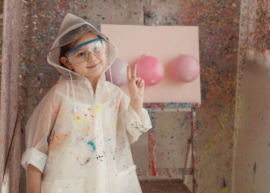 Art pop balloon splatter art Singapore