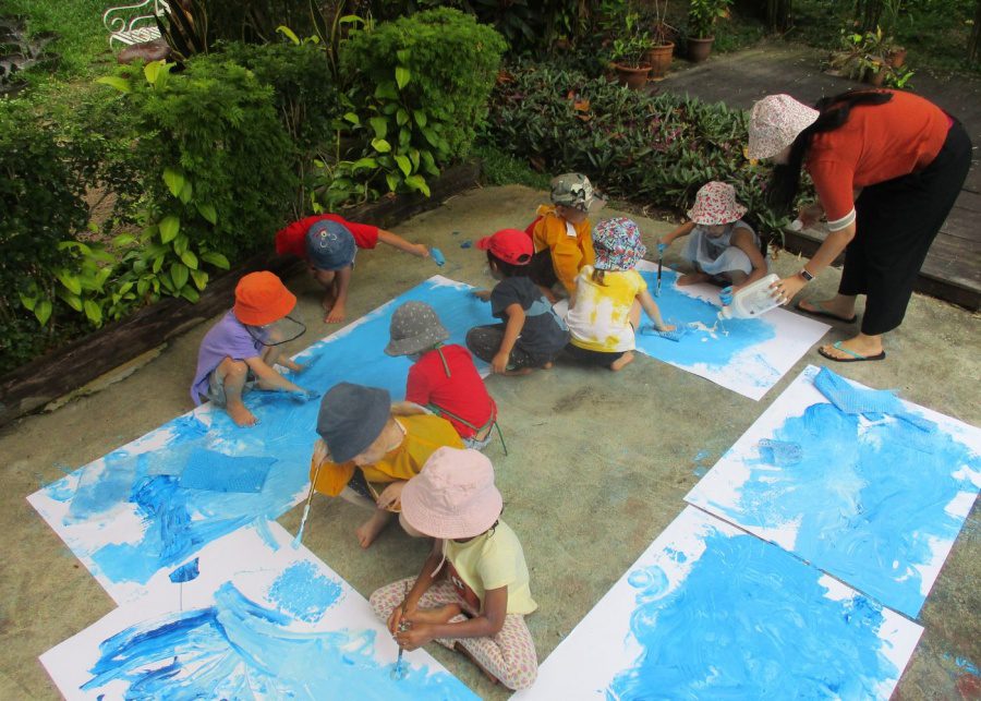 blue house childcare environment