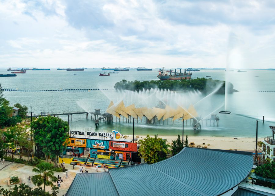 Central Bazaar Beach at Sentosa