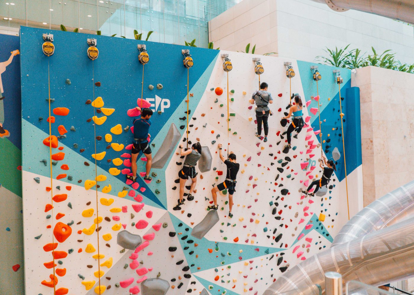 Climb@T3 rock climbing Changi Airport