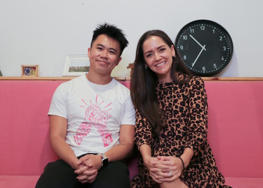 Clement Tan of Pink Dot SG and host Angela Neo | Growing Pains podcast