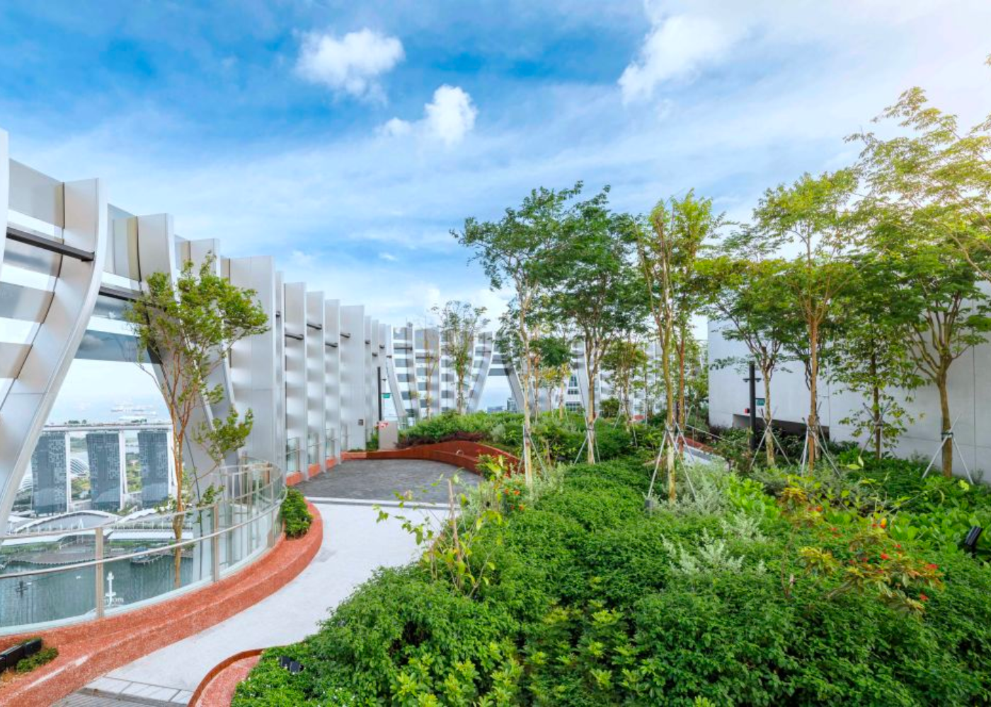 Capita Sping view of Singapore kitchen garden