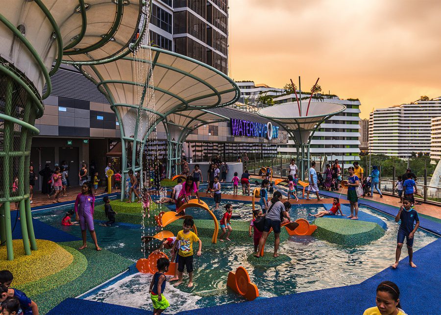 waterway point free water playground singapore