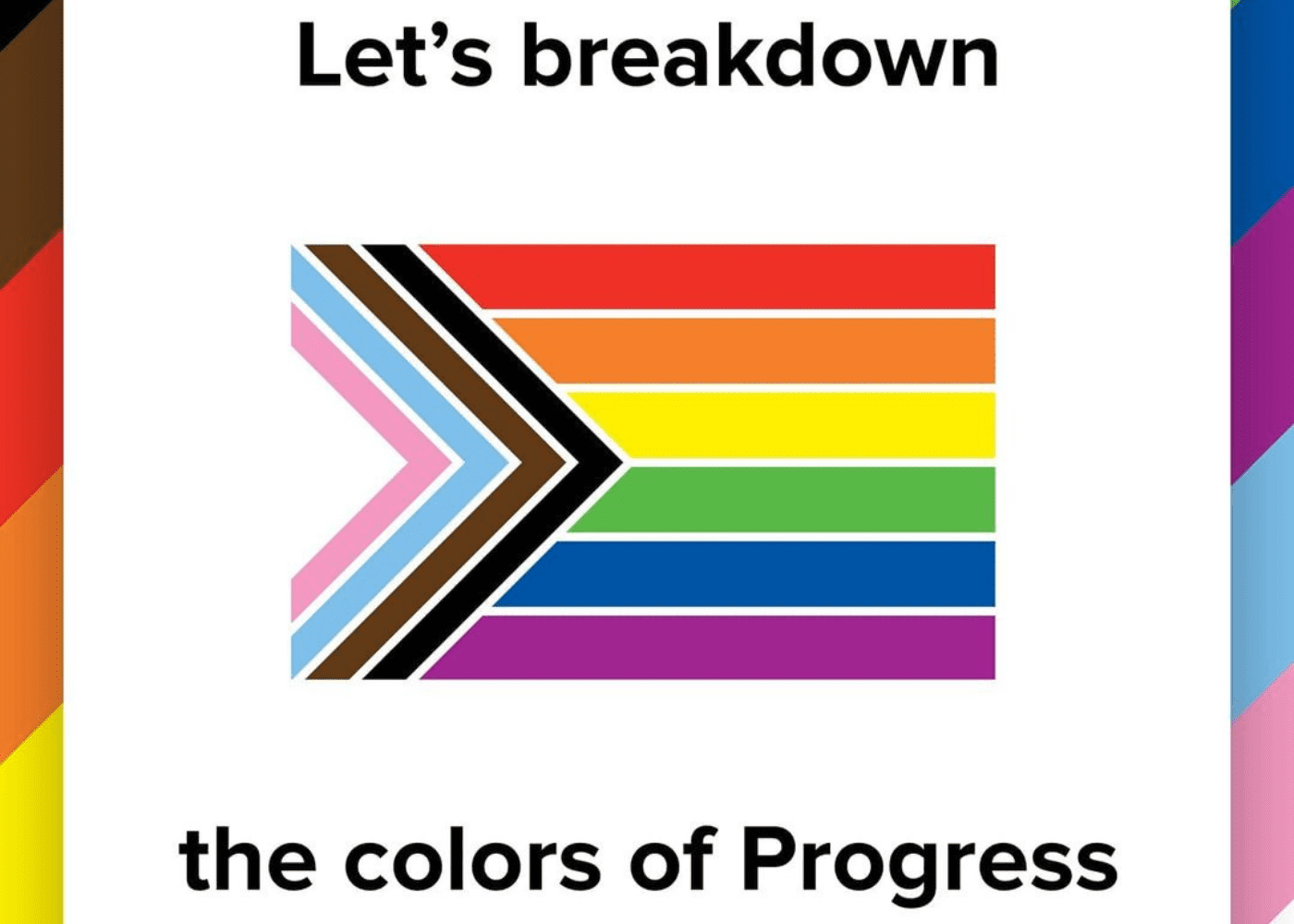 updated pride flag | lgbtq+ terms