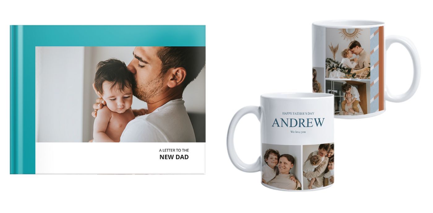 fathers day gift idea photo book mug