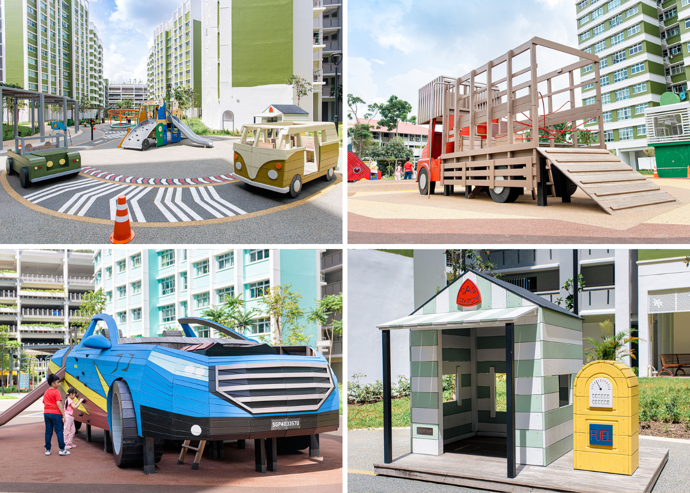 Ubi Grove Transport Themed Playgrounds | HDB playgrounds Singapore