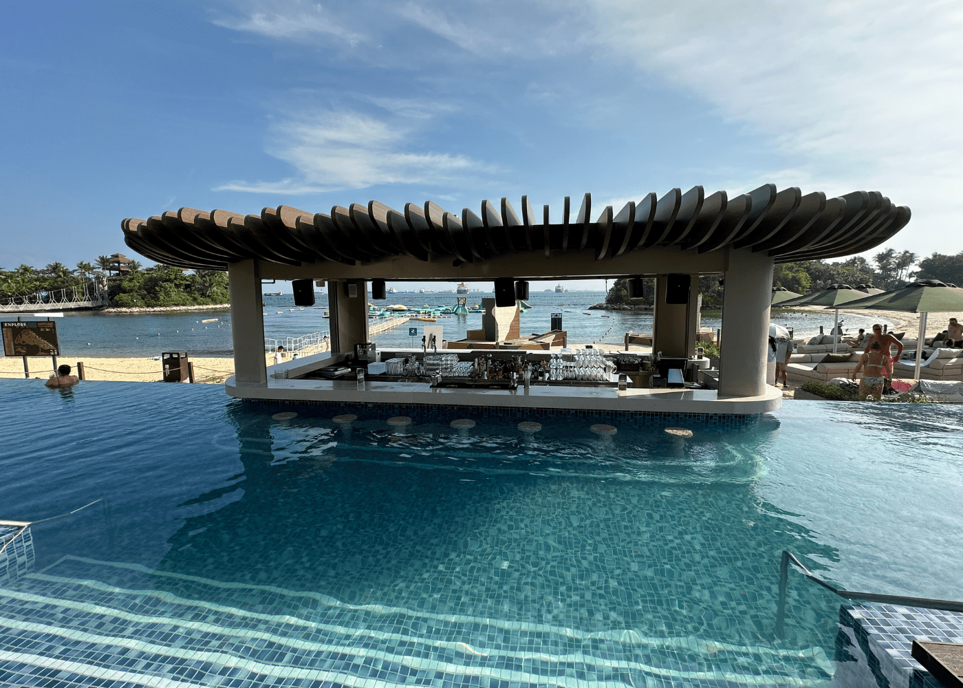 Twelve beach Club Palawan at Sentosa
