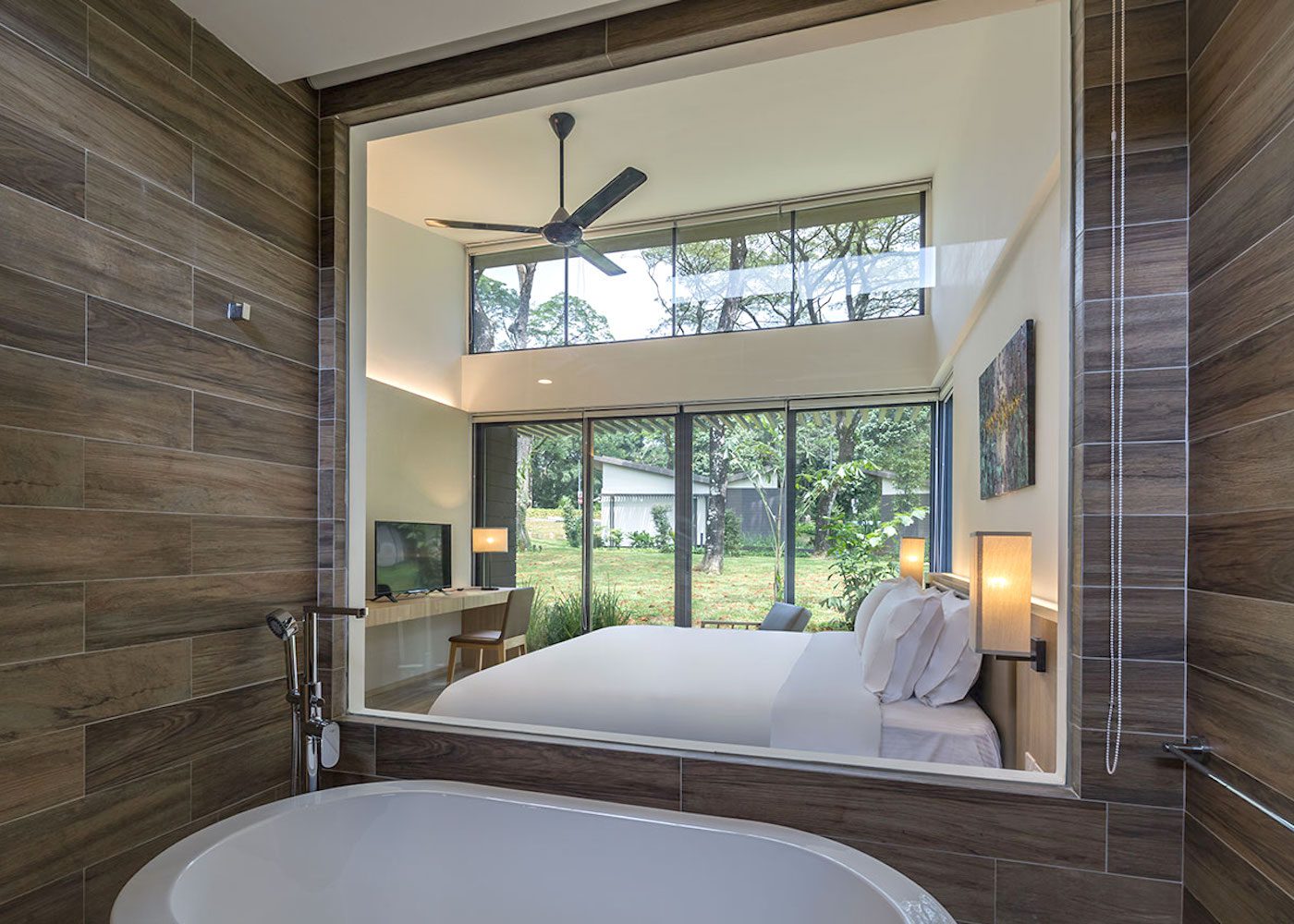 temasek club chalet singapore bathtub