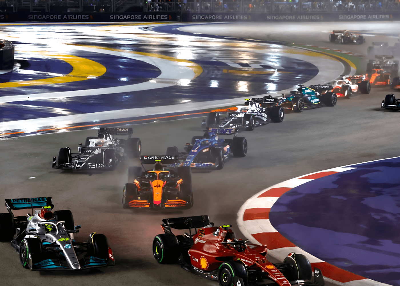 Action from the Singapore Grand Prix 2024