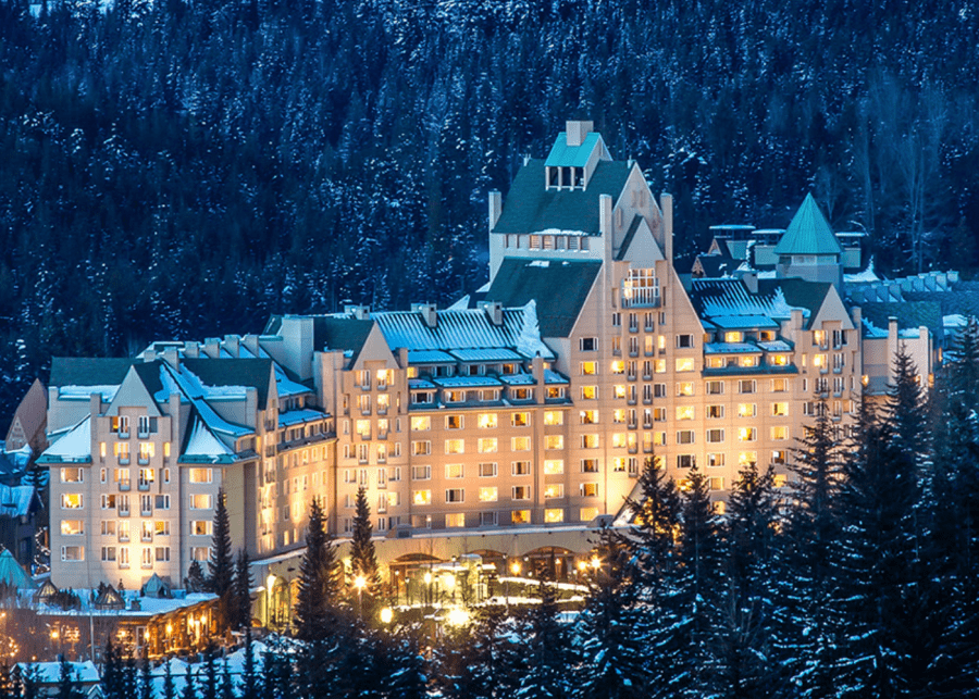 Fairmont Whistler where to ski in the snow with kids from Singapore