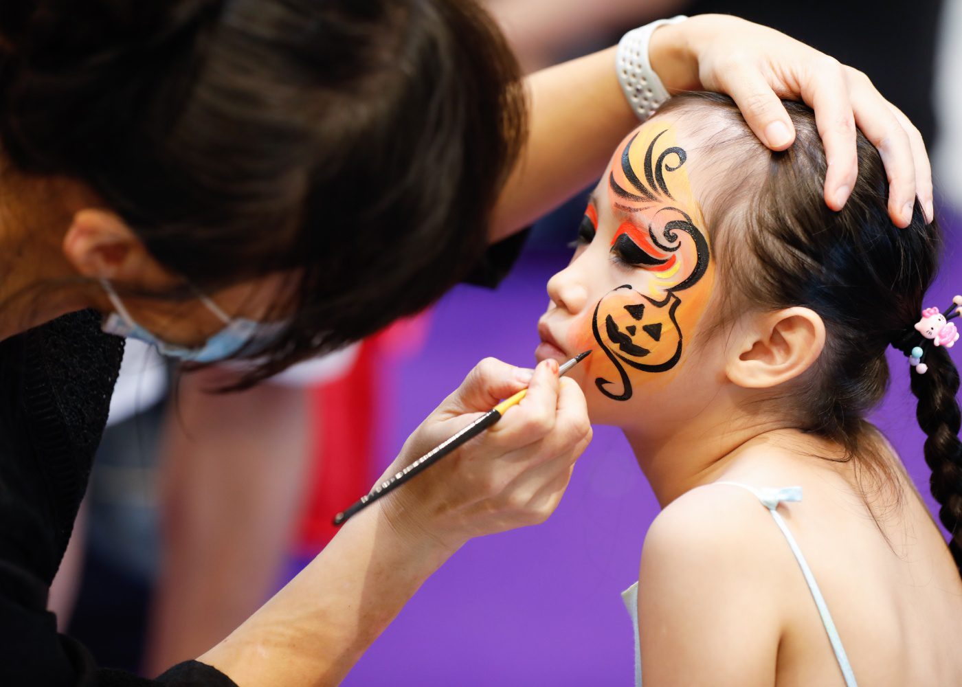 halloween at century square face painting