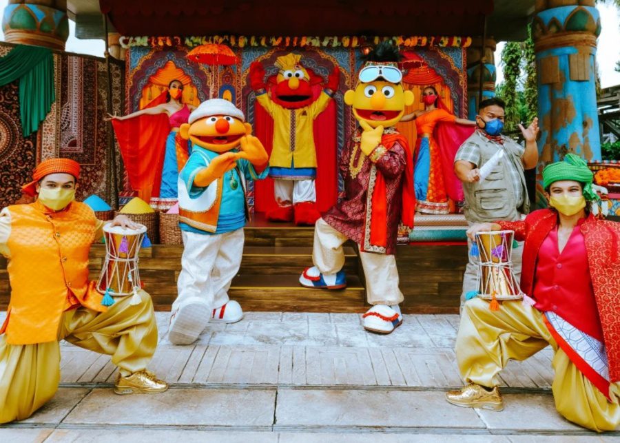 universal studios uss Sesame Street goes bollywood