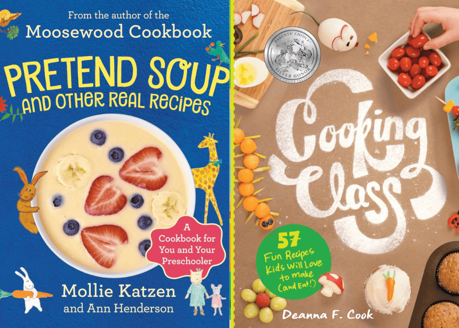 pretend soup and other real recipes and cooking class cookbooks for kids