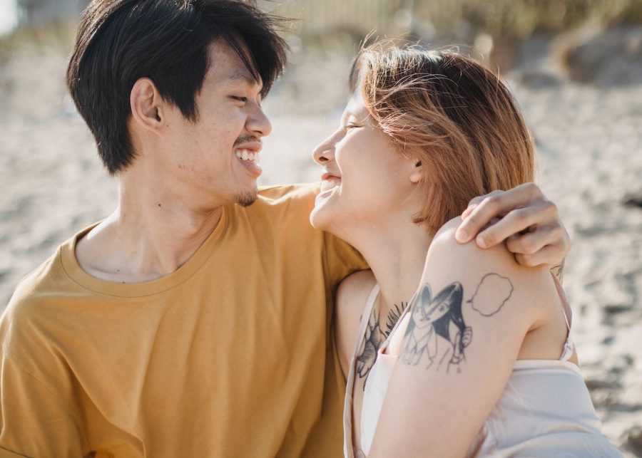 couple hugging