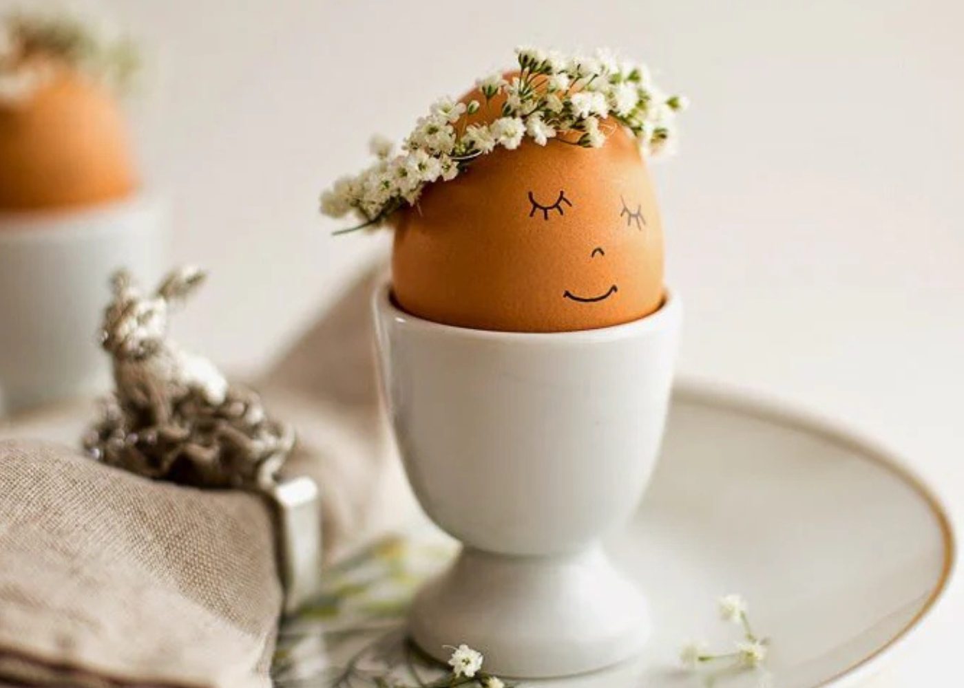 Egg floral wreath | Easter craft ideas