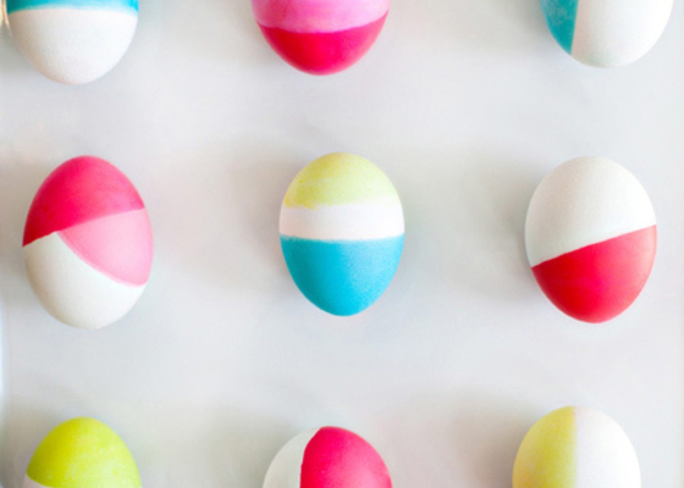DIY Easter craft dip dyed eggs