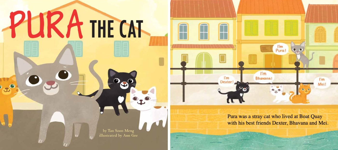 children books about singapore Pura the cat