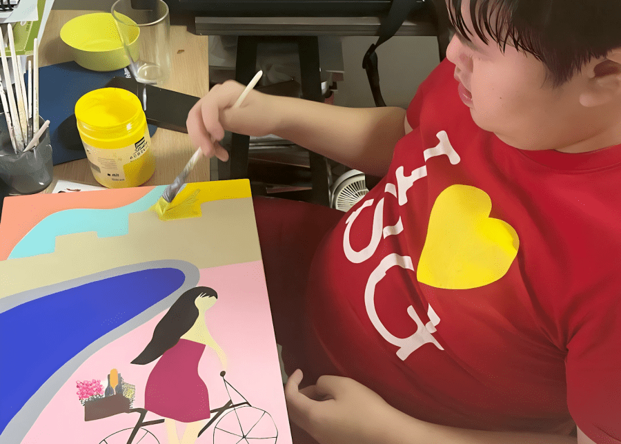 alex lim the unskilled boy Working on a commissioned piece