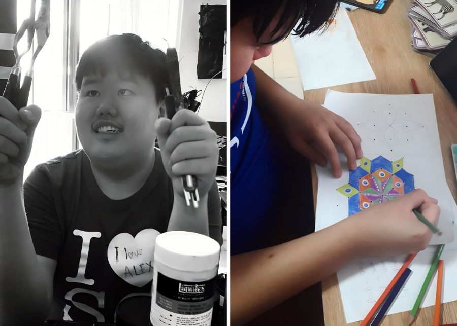 alex lim the unskilled boy painting
