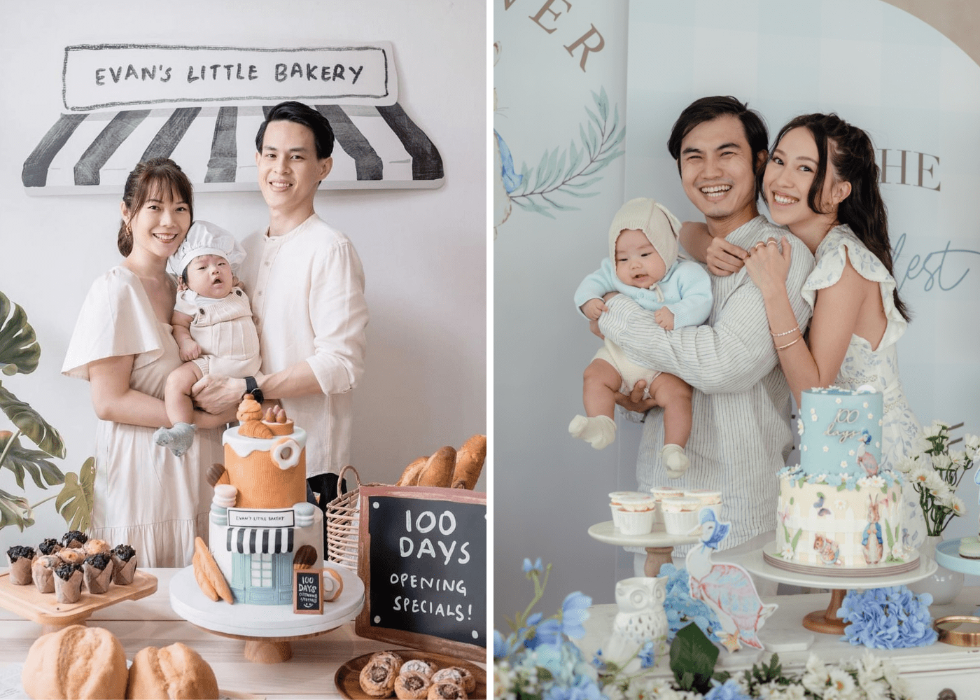 100 day party Singapore cake