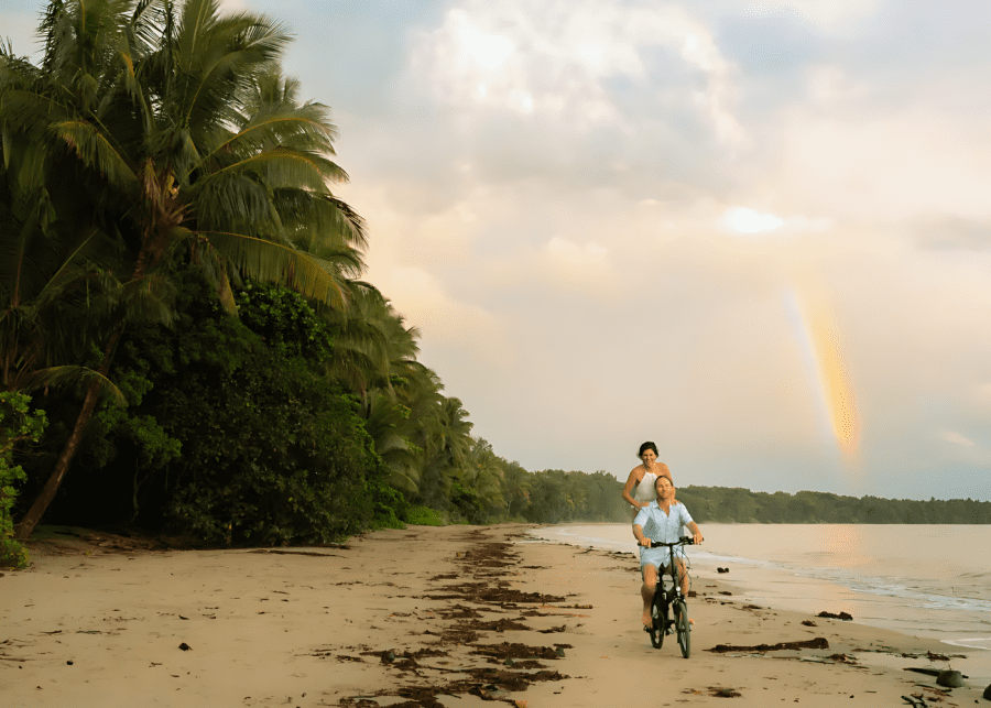Beach bike ride Port Douglas australia