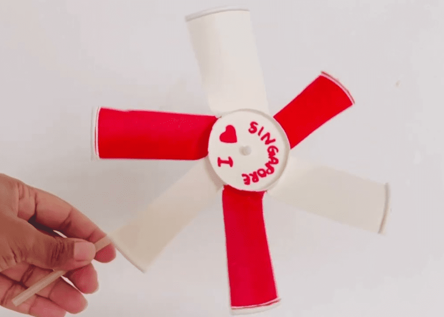 paper fan wheels national day crafts