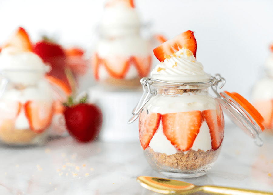 strawberry cheesecake jars national day crafts