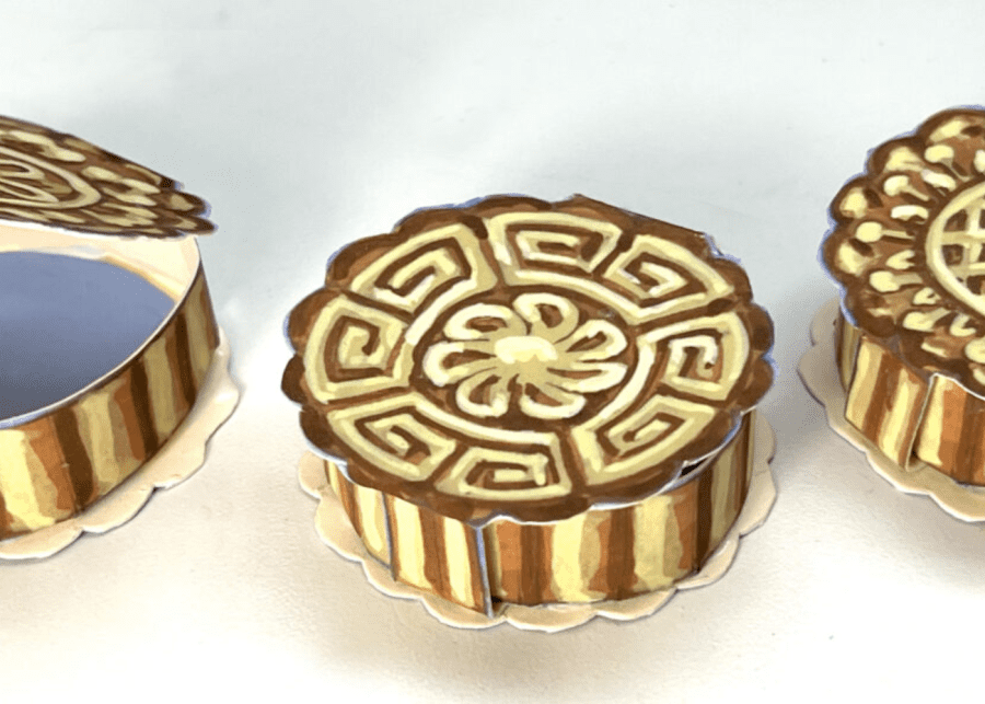 diy mooncake box mid autumn festival crafts