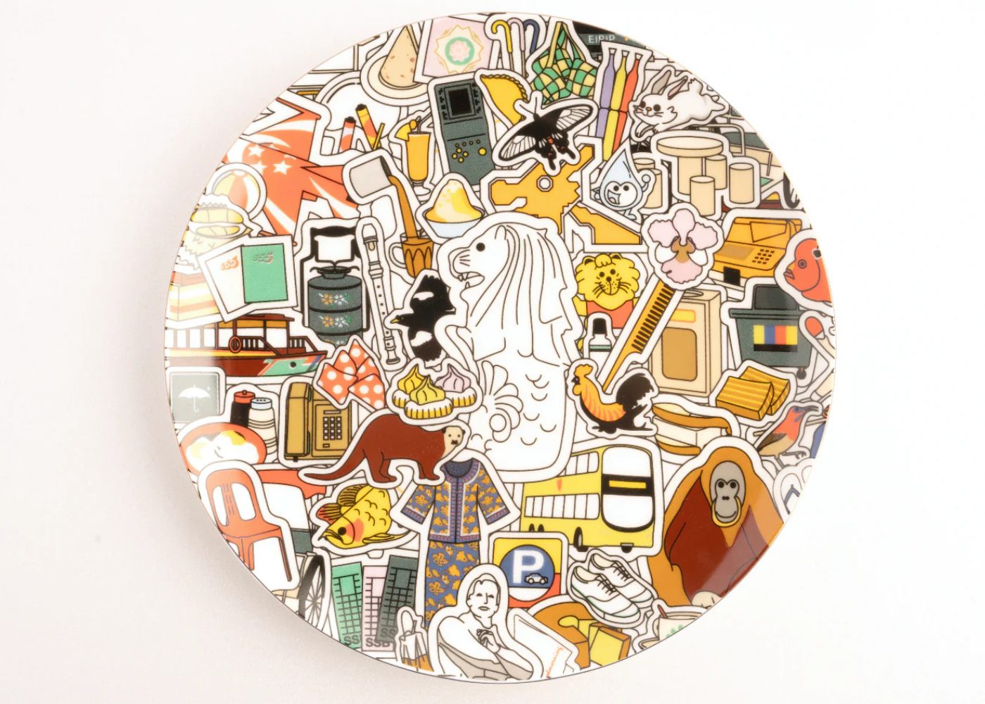 Gifts from Singapore Supermama Merlion Plate