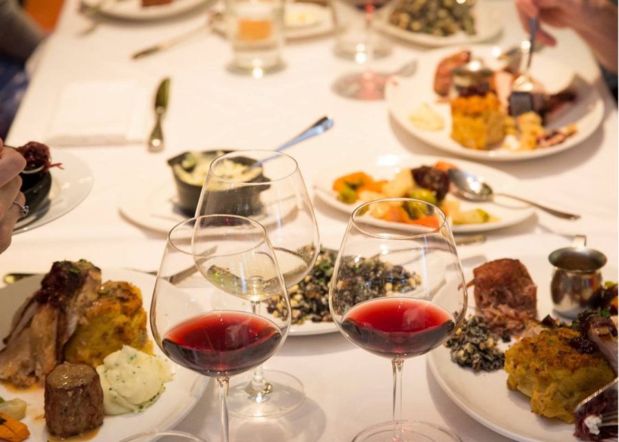 Thanksgiving food at Luke's Oyster Bar & Chophouse