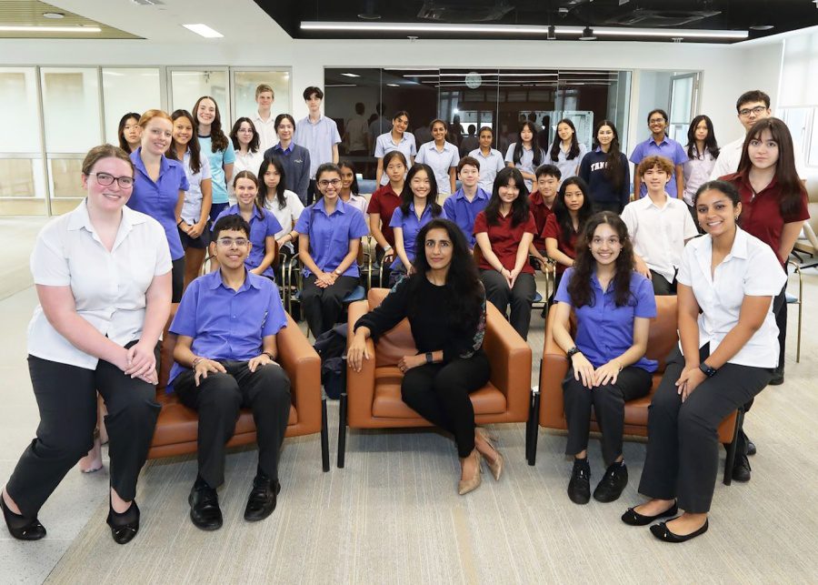 tanglin trust international school Dr Ayesha Khanna Year 13 students
