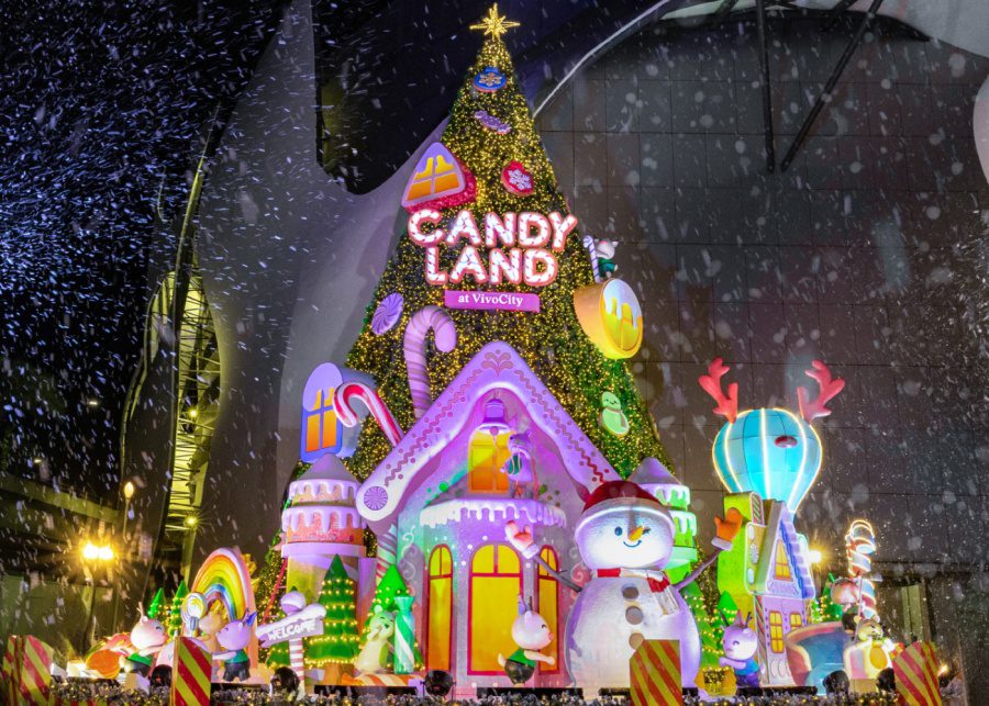Vivo City Christmas Candy 2025 lights
