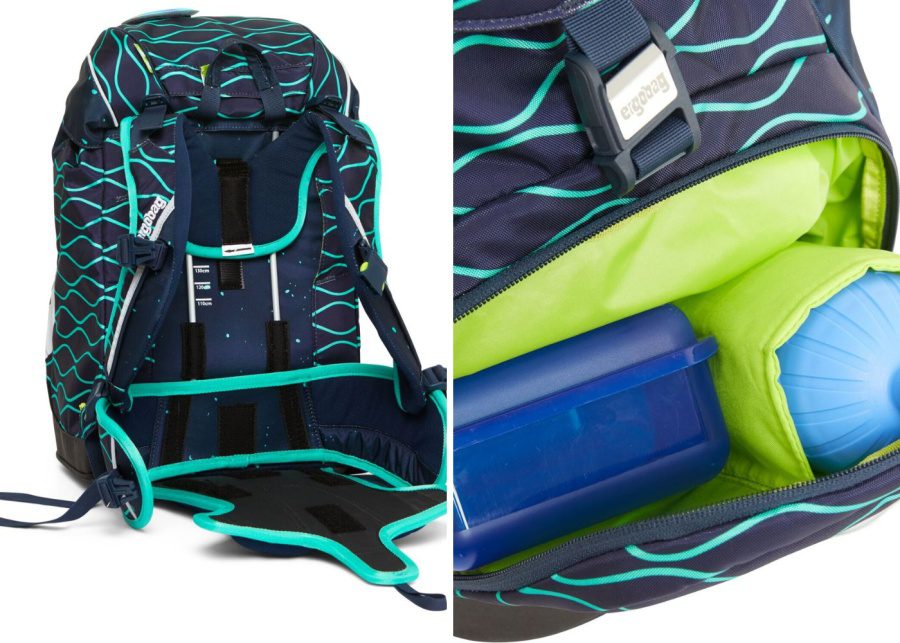 ergokid ergonomic bag compartments