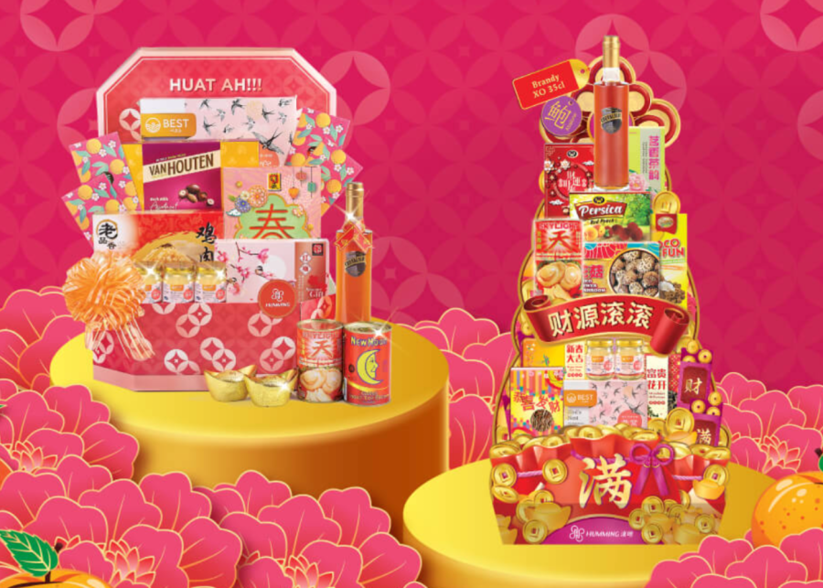 Humming Flowers CNY hampers