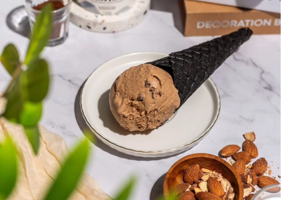 Kind kones vegetarian ice cream cafe singapore